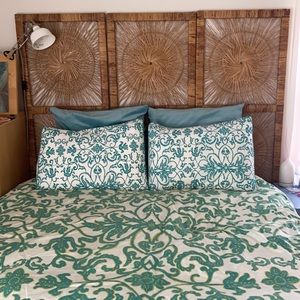 Anthropologie Queen Duvet and Two Standard Shams